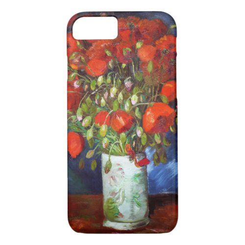 Vincent Van Gogh Vase with Red Poppies Fine Art iPhone 87 Case