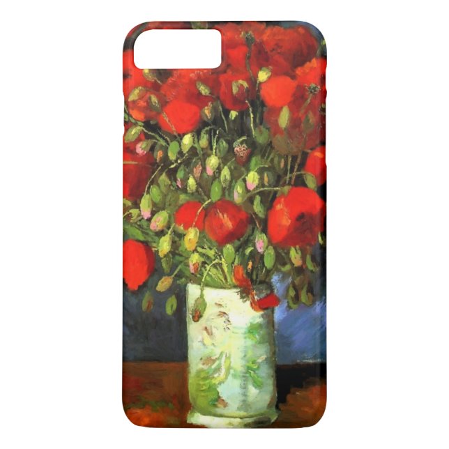 Vincent Van Gogh Vase With Red Poppies Floral Art Case-Mate iPhone Case (Back)