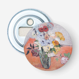 Vincent van Gogh - Vase with Roses & Anemones Bottle Opener