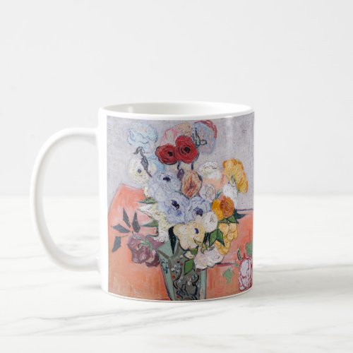Vincent van Gogh _ Vase with Roses  Anemones Coffee Mug