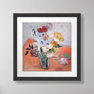 Vincent van Gogh - Vase with Roses & Anemones Framed Art