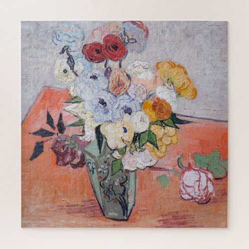 Vincent van Gogh _ Vase with Roses  Anemones Jigsaw Puzzle