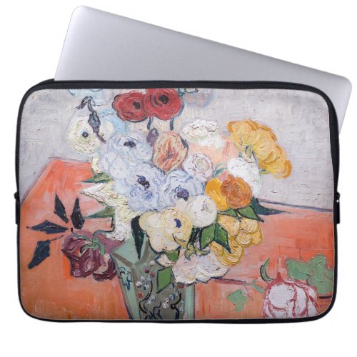 Vincent van Gogh _ Vase with Roses  Anemones Laptop Sleeve