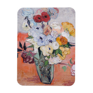 Vincent van Gogh - Vase with Roses & Anemones Magnet