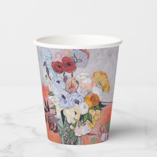 Vincent van Gogh _ Vase with Roses  Anemones Paper Cups