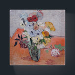 Vincent van Gogh - Vase with Roses & Anemones Paperweight<br><div class="desc">Still Life / Japanese Vase with Roses and Anemones - Vincent van Gogh,  1890</div>
