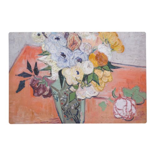 Vincent van Gogh _ Vase with Roses  Anemones Placemat