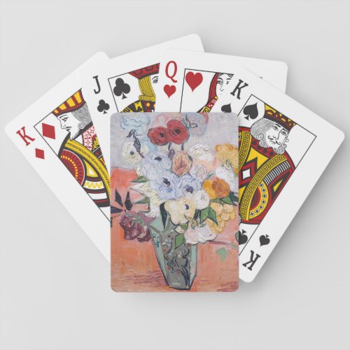 Vincent van Gogh _ Vase with Roses  Anemones Poker Cards