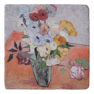 Vincent van Gogh - Vase with Roses & Anemones Trivet