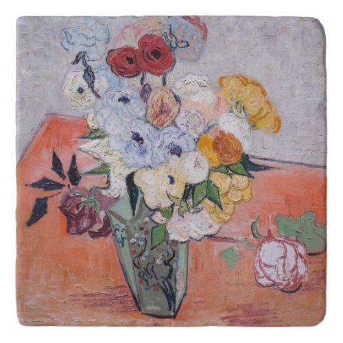 Vincent van Gogh _ Vase with Roses  Anemones Trivet