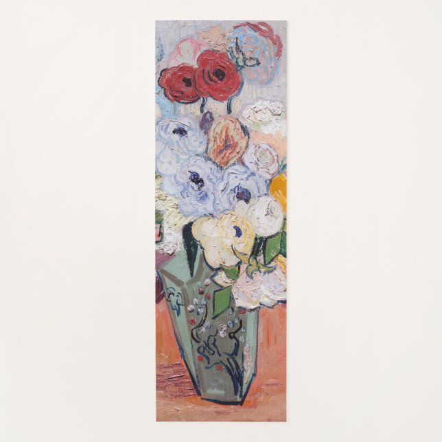 Vincent van Gogh - Vase with Roses & Anemones Yoga Mat (Front)
