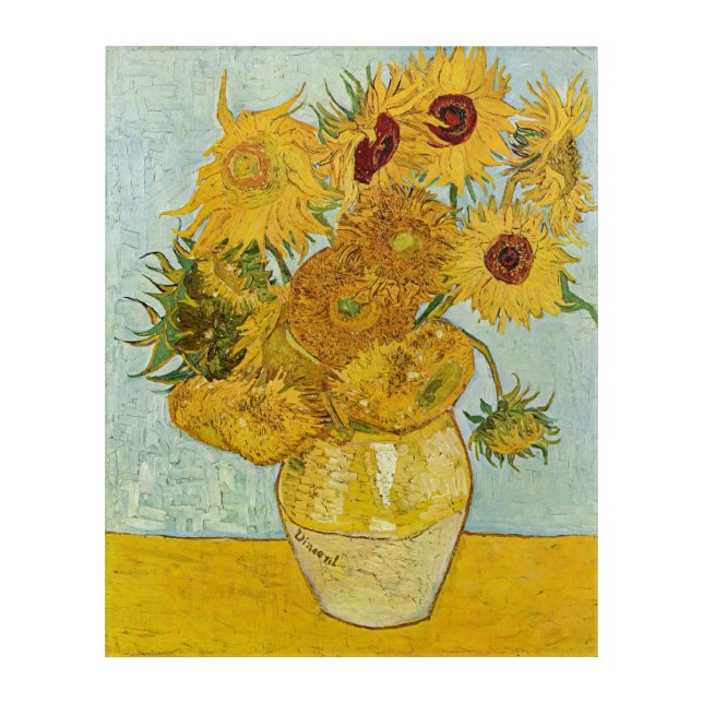 Vincent Van Gogh - Vase with Twelve Sunflowers Acrylic Print (Front)