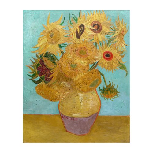 Vincent Van Gogh _ Vase with Twelve Sunflowers Acrylic Print