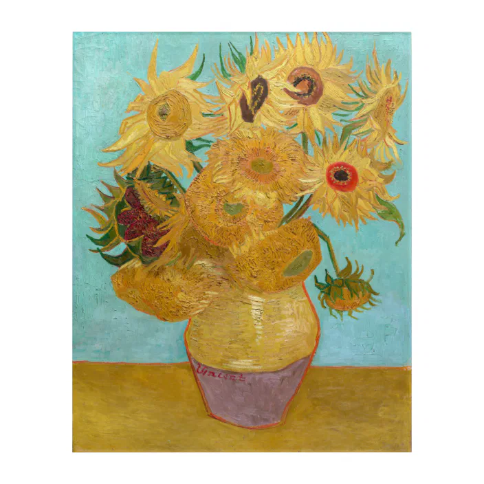 Vincent Van Gogh Vase With Twelve Sunflowers Acrylic Print Zazzle Com