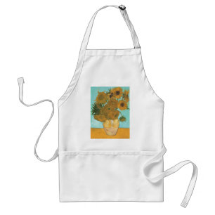 Vincent van Gogh - Vase with Twelve Sunflowers Adult Apron