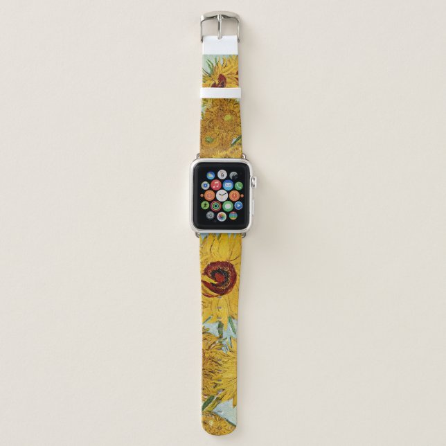 Vincent Van Gogh - Vase with Twelve Sunflowers Apple Watch Band (Front)