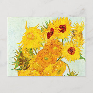 Vincent van Gogh Vase with Twelve Sunflowers Art Postcard