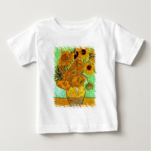 Vincent Van Gogh - Vase With Twelve Sunflowers Baby T-Shirt