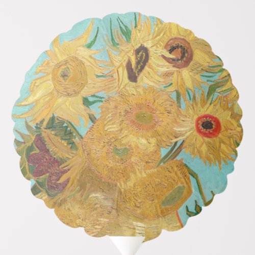 Vincent Van Gogh _ Vase with Twelve Sunflowers Balloon