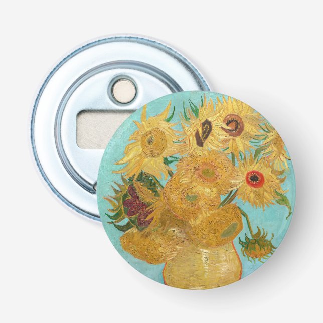 Vincent Van Gogh - Vase with Twelve Sunflowers Bottle Opener (Front)