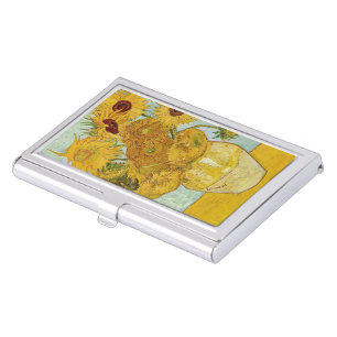 Vincent Van Gogh - Vase with Twelve Sunflowers Business Card Case