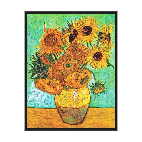 Vincent Van Gogh Vase With Twelve Sunflowers Canvas Print