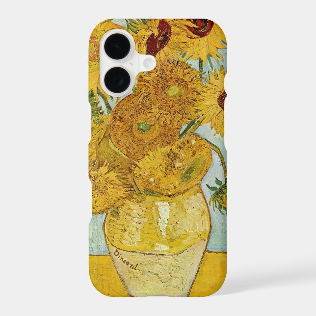 Vincent Van Gogh - Vase with Twelve Sunflowers Case-Mate iPhone Case (Back)