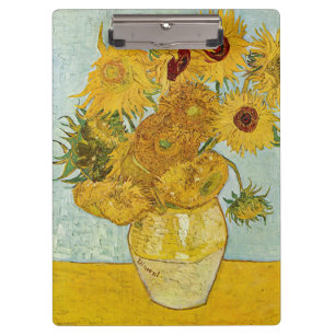 Vincent Van Gogh - Vase with Twelve Sunflowers Clipboard