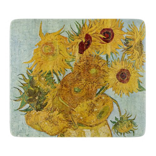 Vincent Van Gogh _ Vase with Twelve Sunflowers Cutting Board