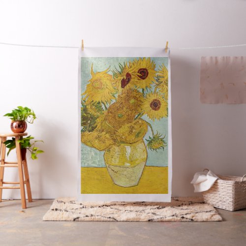 Vincent Van Gogh _ Vase with Twelve Sunflowers Fabric