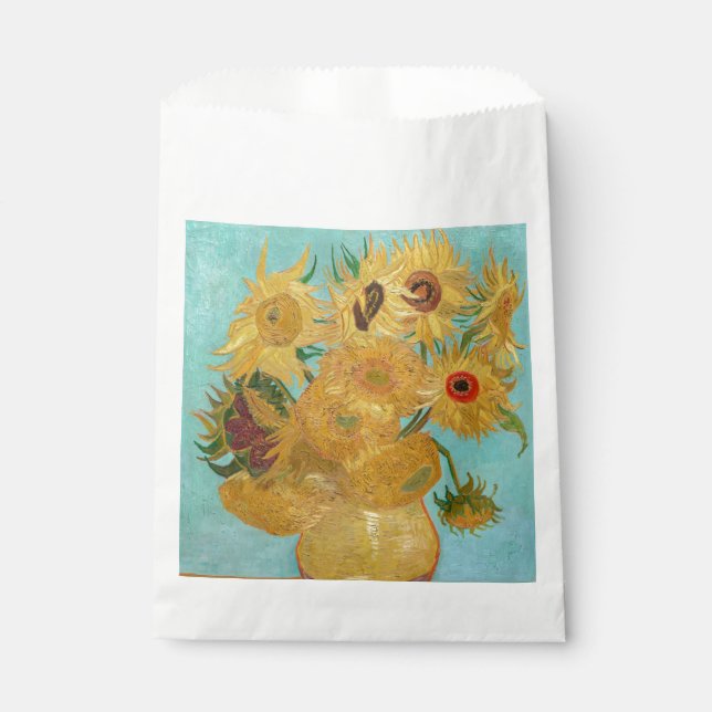 Vincent Van Gogh - Vase with Twelve Sunflowers Favor Bag (Front)