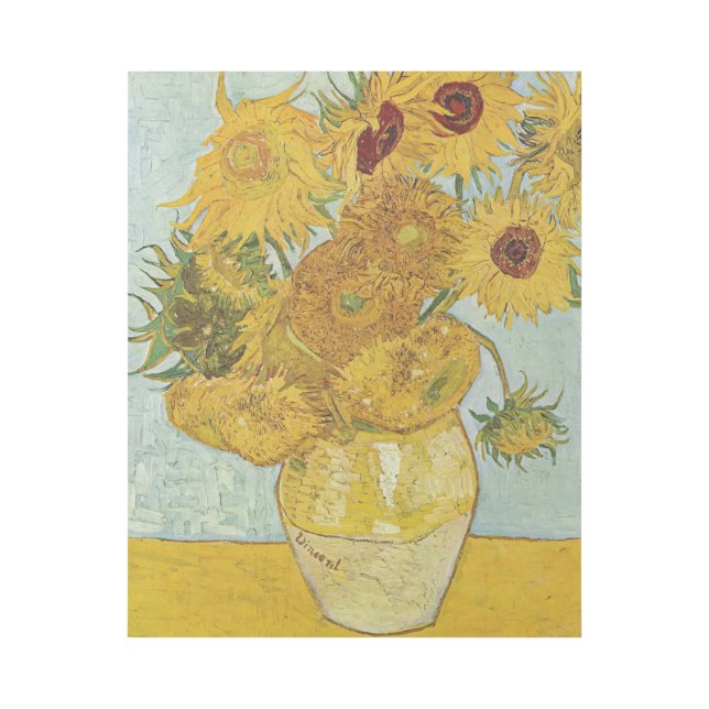 Vincent Van Gogh - Vase with Twelve Sunflowers Gallery Wrap (Front)