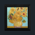 Vincent Van Gogh - Vase with Twelve Sunflowers Gift Box<br><div class="desc">Vase with Twelve Sunflowers / Vase avec douze tournesols - Vincent Van Gogh, January 1889 - Sunflowers 1889 repetition of third version (F455)</div>