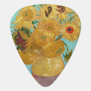 Vincent Van Gogh - Vase with Twelve Sunflowers Guitar Pick