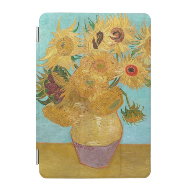 Vincent Van Gogh - Vase with Twelve Sunflowers iPad Mini Cover (Front)