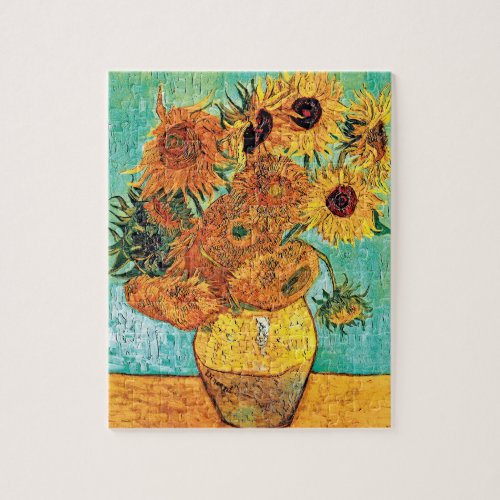 Vincent Van Gogh _ Vase With Twelve Sunflowers Jigsaw Puzzle