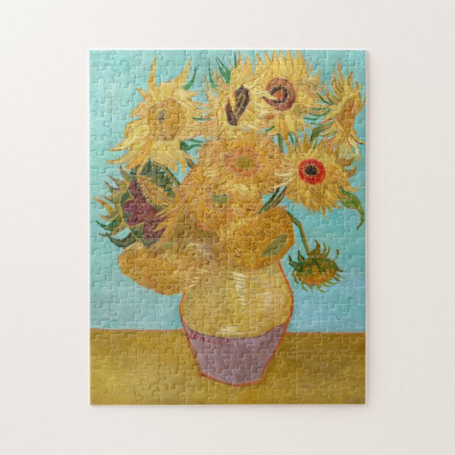 Vincent Van Gogh - Vase with Twelve Sunflowers Jigsaw Puzzle (Vertical)