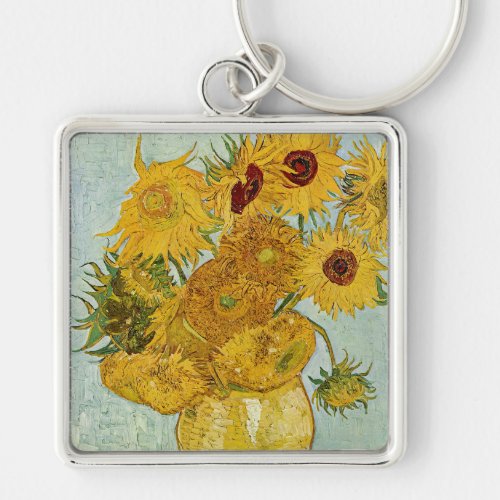 Vincent Van Gogh _ Vase with Twelve Sunflowers Keychain