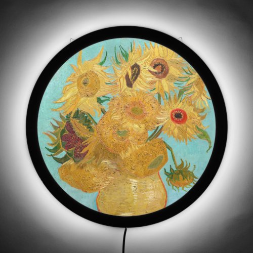 Vincent Van Gogh _ Vase with Twelve Sunflowers LED Sign