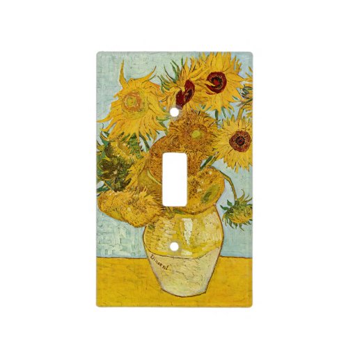 Vincent Van Gogh _ Vase with Twelve Sunflowers Light Switch Cover