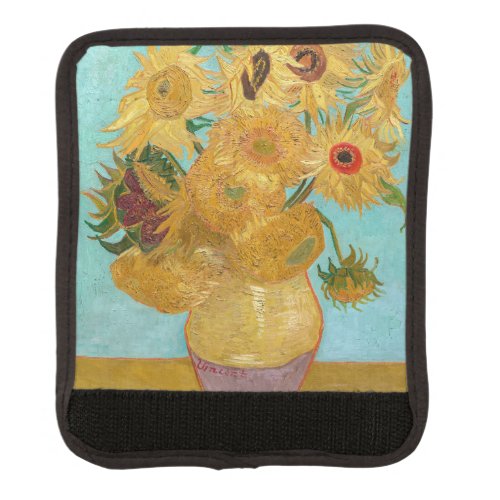 Vincent Van Gogh _ Vase with Twelve Sunflowers Luggage Handle Wrap