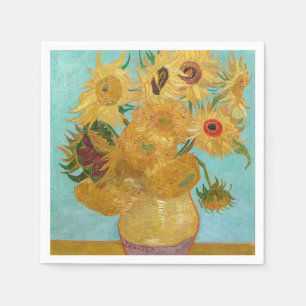 Vincent Van Gogh - Vase with Twelve Sunflowers Napkins