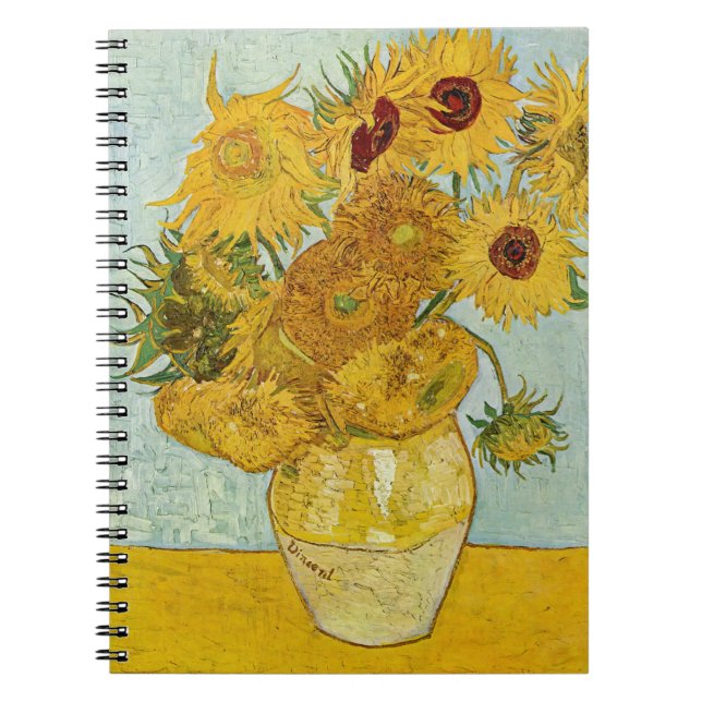 Vincent Van Gogh - Vase with Twelve Sunflowers Notebook (Front)