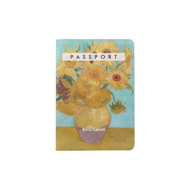 Vincent Van Gogh - Vase with Twelve Sunflowers Passport Holder (Front)