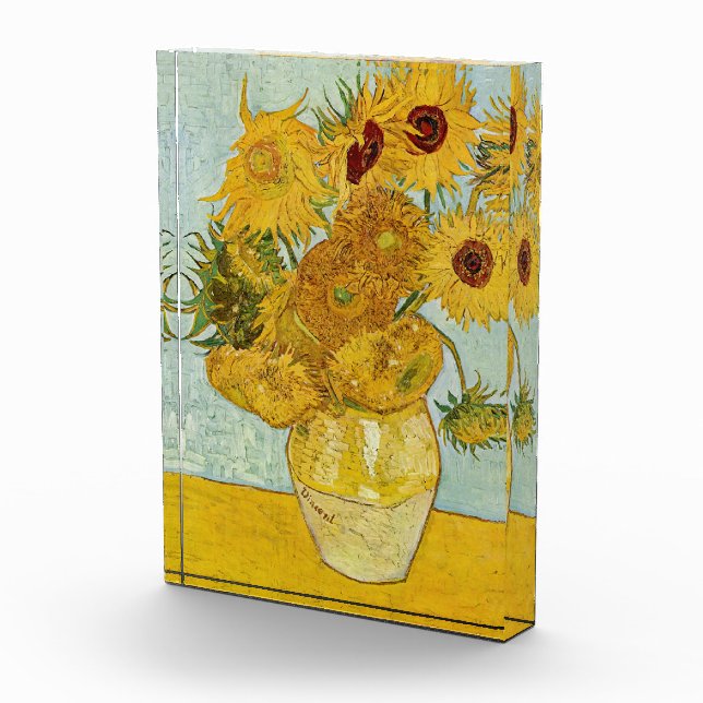 Vincent Van Gogh - Vase with Twelve Sunflowers Photo Block (Right)
