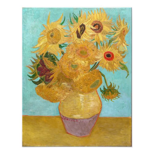 Vincent Van Gogh _ Vase with Twelve Sunflowers Photo Print
