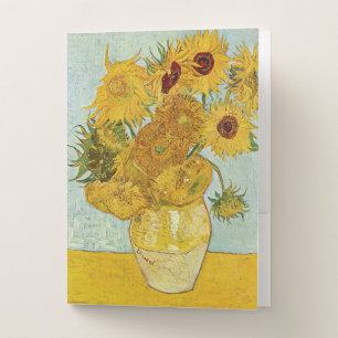 Vincent Van Gogh - Vase with Twelve Sunflowers Pocket Folder