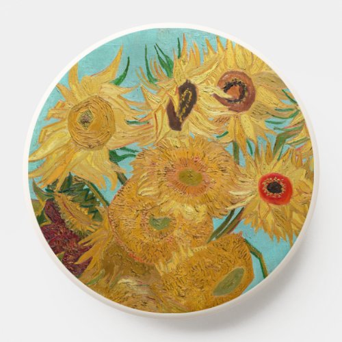 Vincent Van Gogh _ Vase with Twelve Sunflowers PopSocket