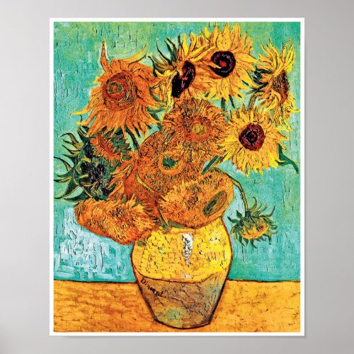 Vincent Van Gogh _ Vase With Twelve Sunflowers Poster