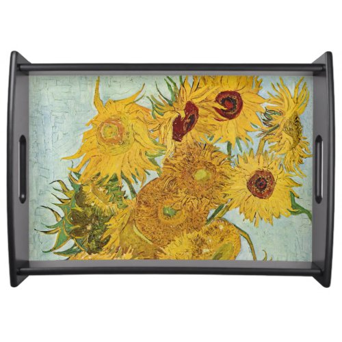 Vincent Van Gogh _ Vase with Twelve Sunflowers Serving Tray